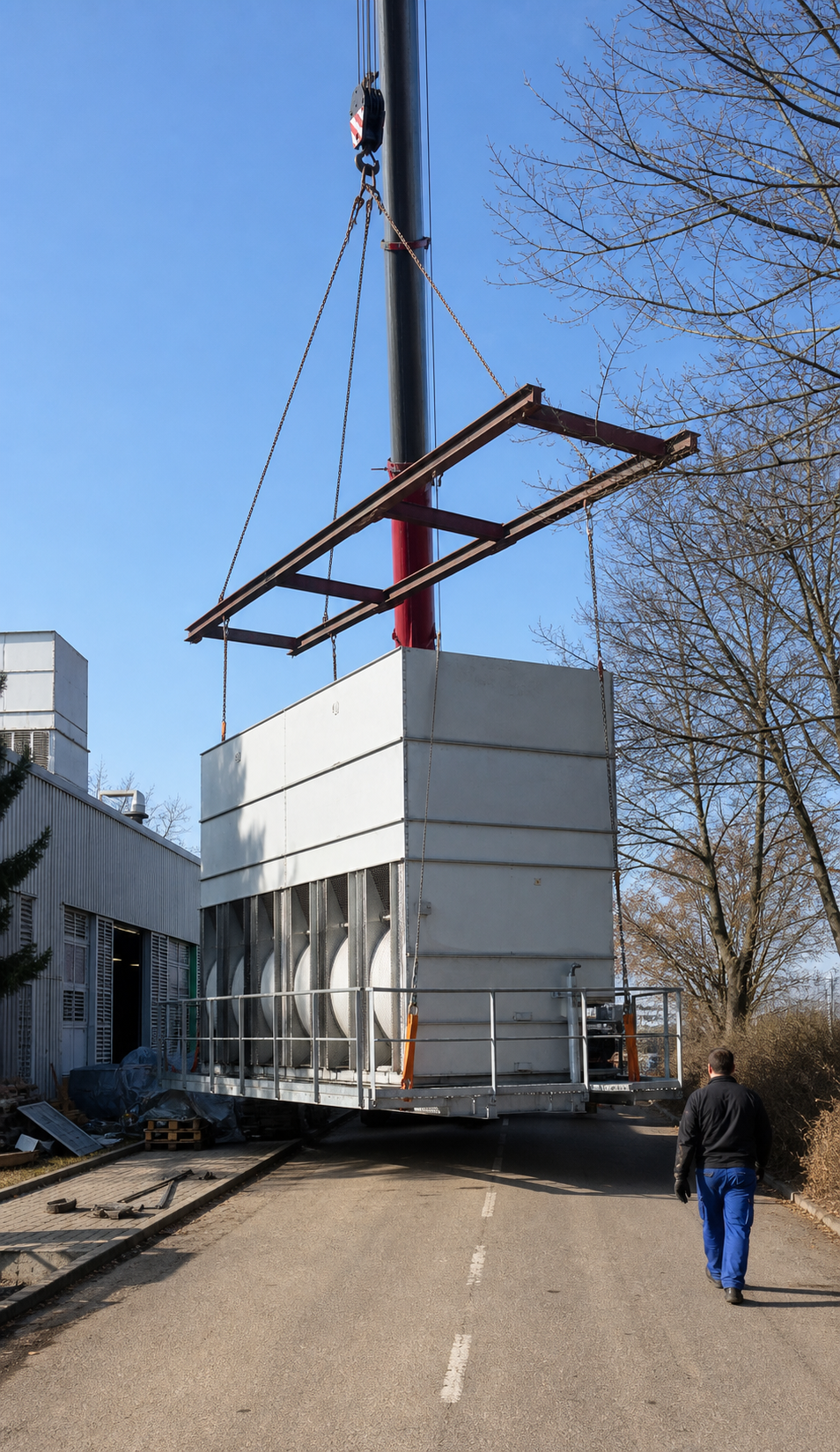 Demontage und Abtransport von Kühlaggregaten